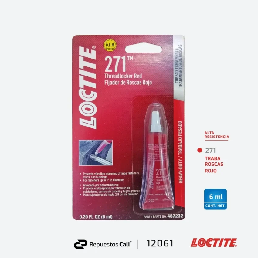 TRABAROSCAS FUERZA ALTA 6ml (LOCTITE 271)