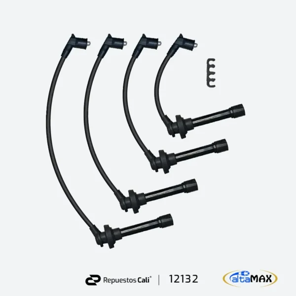 CABLES ALTA HYUNDAI ACCENT VISION 1.4 GETZ 1.4 KIA RIO XCITE 1.4 (SET 4 CABLES)