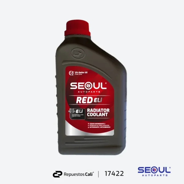 LIQUIDO REFRIGERANTE (ROJO) UNIVERSAL INTERMEDIO (TIPO ELI) 1 LT (946 ml)