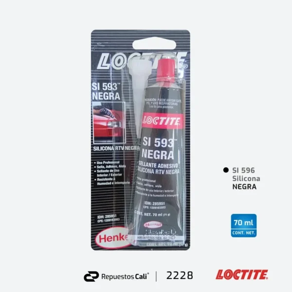SILICONA NEGRA 70ml (SI 593)