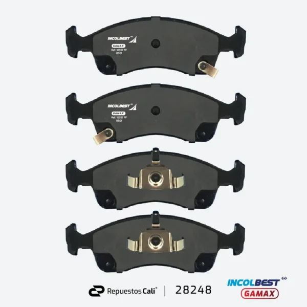 PASTILLAS FRENO CHEV ONIX ACTIV 1.4 16/- COBALT 1.8 12/16 (SIN ABS)