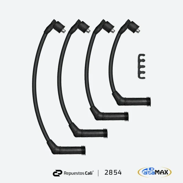 CABLES ALTA HYUNDAI ATOS 05/- PRIME KIA PICANTO MORNING (SET DE 4 CABLES)