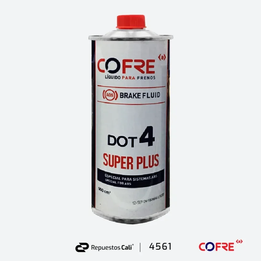 LIQUIDO FRENO UNIVERSAL 900cc COFRE DOT4 SUPER PLUS (TARRO METALICO)