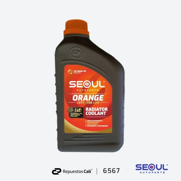 LIQUIDO REFRIGERANTE (NARANJA) UNIVERSAL EXTENDED LIFE(LARGA VIDA) 1 LT (946 ml)