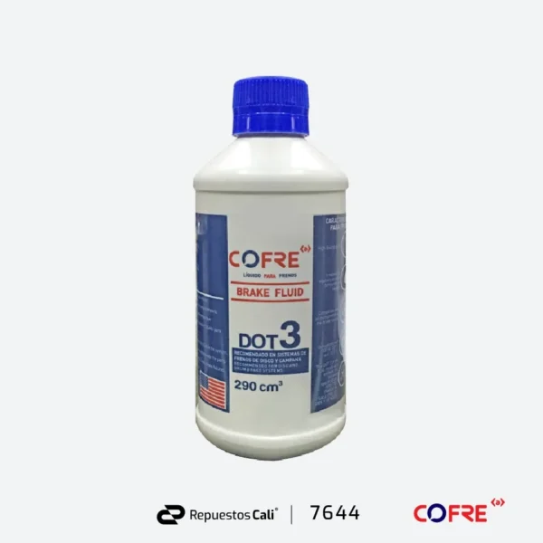 LIQUIDO FRENO UNIVERSAL 290cc COFRE DOT3 (TARRO PLASTICO)
